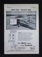Original 1954 Advert Short Brothers & Harland Seamew Submarine Hunter