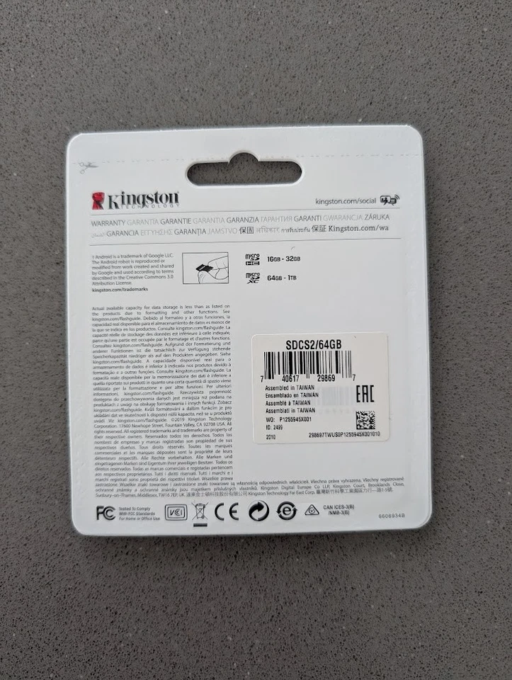 NEW Kingston 64GB microSDXC Canvas Select Plus 100MB/s Read A1 Class 10 UHS-I - Image 3 of 3