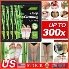 10-300 Foot Detox Patches Pads Toxins Deep Cleansing Herbal Organic Slimming Pad