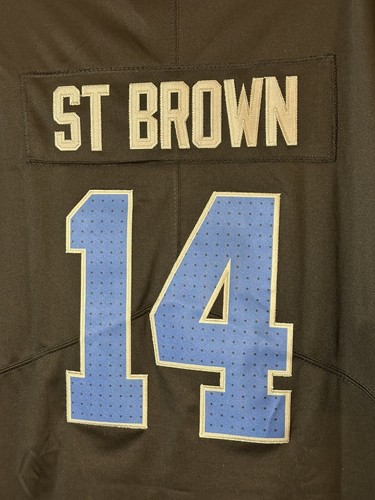 Detroit Lions Amon-Ra St. Brown Men’s Stitched Medium Jersey! NWT 🔥 - Picture 6 of 7