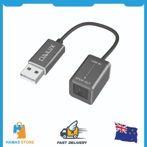 Cubilux Adattatore Ingresso Ottico USB-C SPDIF - Solo Registrazione Audio Hi-Res 48KHz Per PC/Mac/iPad - 3