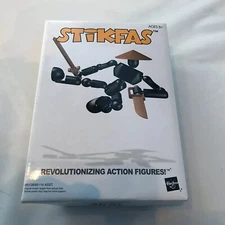 Stikfas AFK G2 Alpha Male Chinese Warrior Monk Black Hasbro New Sealed