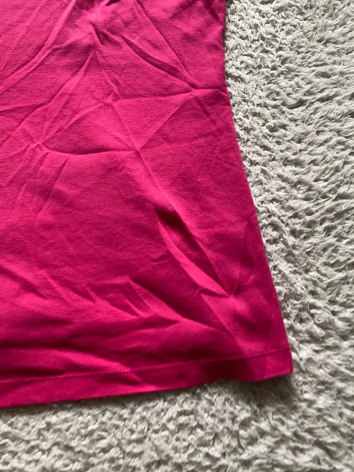 Camiseta sin mangas Karen Scott para mujer con cuello de barco roja-rosa Petites PL Foto 2 de 4