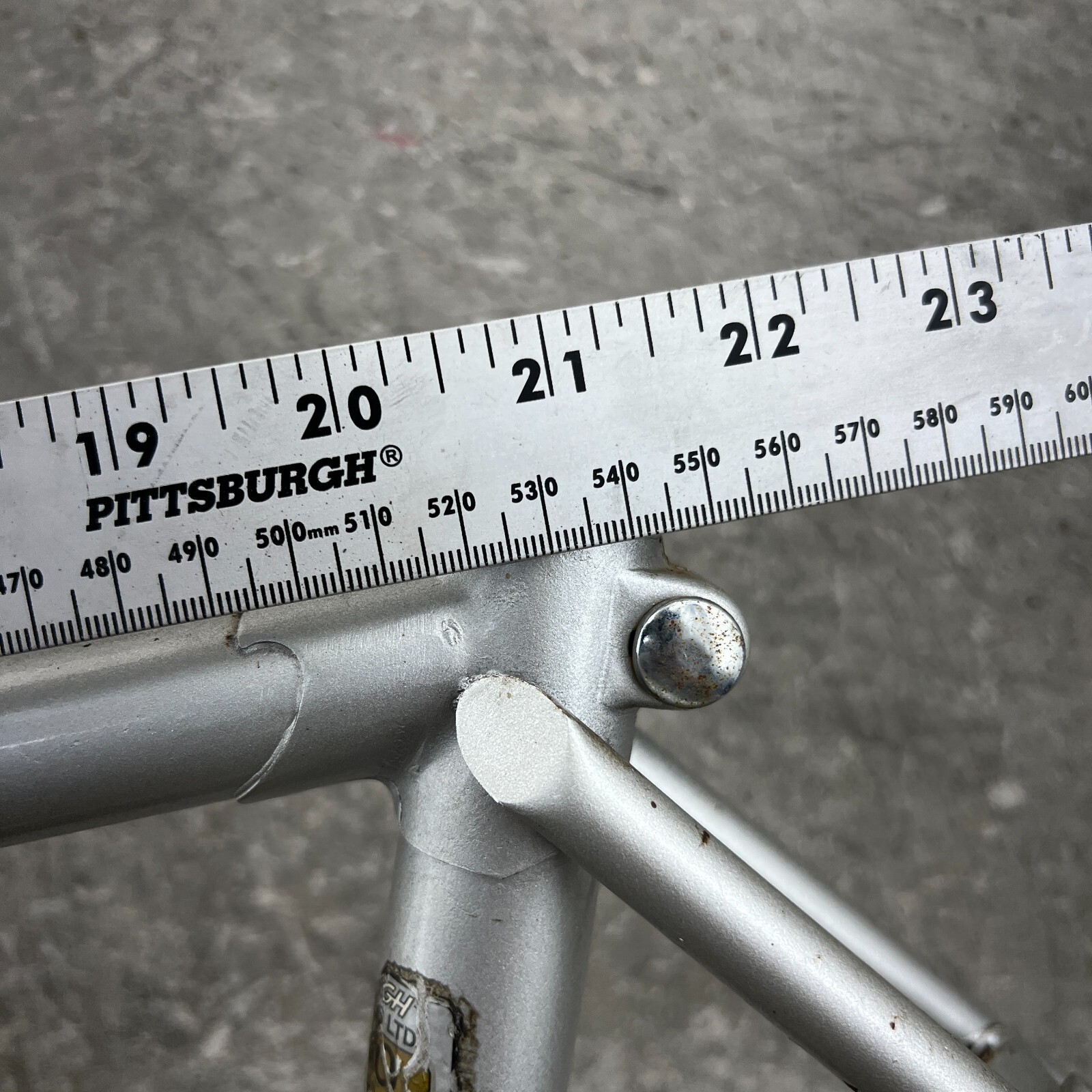 Vintage Raleigh Frame Set 49 cm 19 in Made England Small Lugged Steel