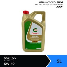 Castrol Edge TD 5W-40 VW 505 Renault Opel Mercedes MB 229/226 Ford Fiat 5 Liter