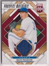 2020 Elite Extra Edition Prospect Materials Red #2 Nate Pearson /49