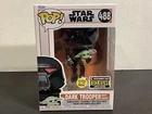 2022 Pop! #488 Star Wars Dark Trooper With Grogu GITD EE Exclusive