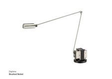 Lumina, Daphine Tavolo Led Nickel Spazzolato, Tommaso Cimini, 2013