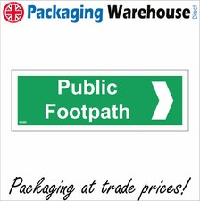 VE382 PUBLIC FOOTPATH RIGHT ARROW SIGN ACCESS PATH RAMBLERS CYCLISTS WALKERS
