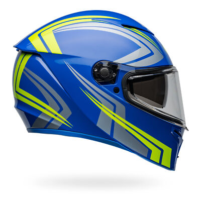 Bell Lithium Motorcycle Helmets Jetstream Gloss Blue/Retina Large