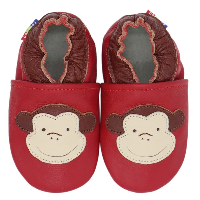 red baby slippers