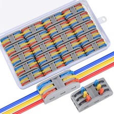 20 Pcs Lever Nut Wire Connectors, Conductor Compact Wire Connectors, 6 Hole Wire