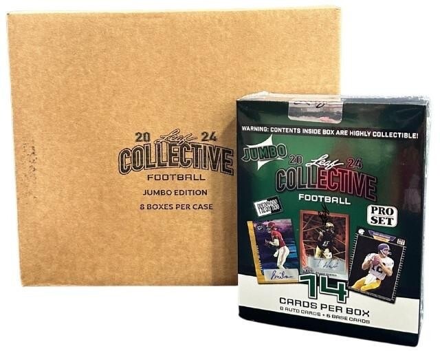 2024 Leaf Collective Football Factory Sealed Jumbo Box