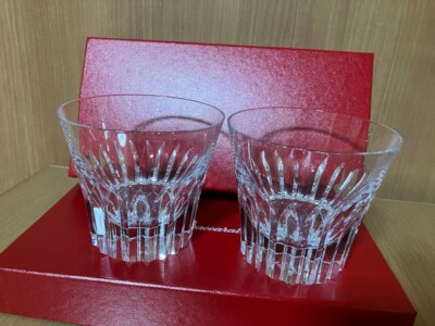 Baccarat Crysta Year Tumbler 2022 Crystal Rock Glass Set of 2 with