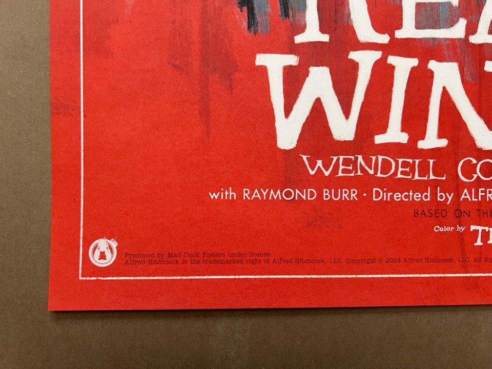 Paul Mann REAR WINDOW Movie Poster Screen Print Mondo Hitchcock MAD ...