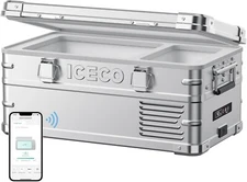 ICECO APL20 Light Duty Aluminum 12v Portable Fridge Freezer 21 Quart for Outdoor