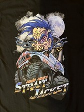 Monster Truck T Shirt Kevin King's Strait Jacket Black Gildan Unisex Small