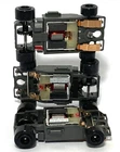 1 BULLDOG SRT Super AFX Tomy Turbo FORM HO Slot Car Chassis vQuick BLACK Wheels!