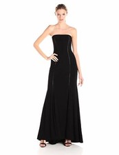 Adrianna Papell Women's Strapless Cut Out Jersey Gown - Sz 12
