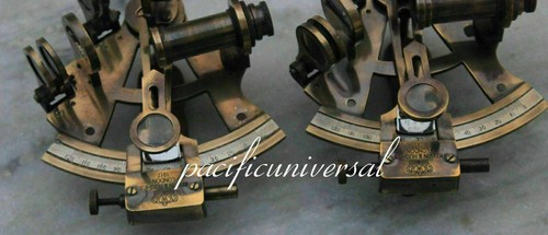 Set 2-teilig 5 Zoll Messing Maritim Antik Maritim Marine Astrolabium Sextant Geschenkartikel - Bild 5 von 6