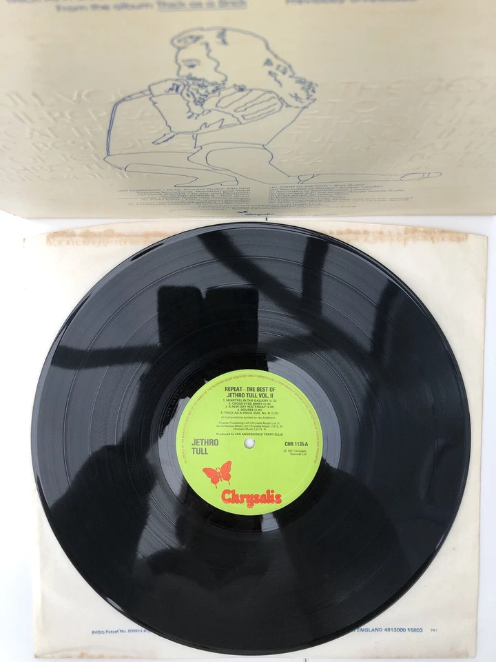 REPEAT- THE BEST OF JETHRO TULL VOL.11 CHR 1135 A3 B3 1977 VINYL LP RECORD - Image 4 of 4