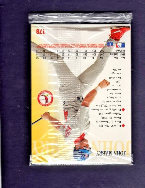 1996 SKYBOX CIRCA RAVE PARALLEL GEM MINT FACTORY SEALED PACK CHIPPER JONES #/150 - Image 2 of 2