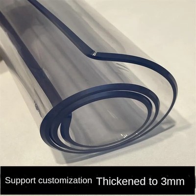 PVC Waterproof Tablecloth Transparent Tablecloth Pattern Soft Glass Tablecloth