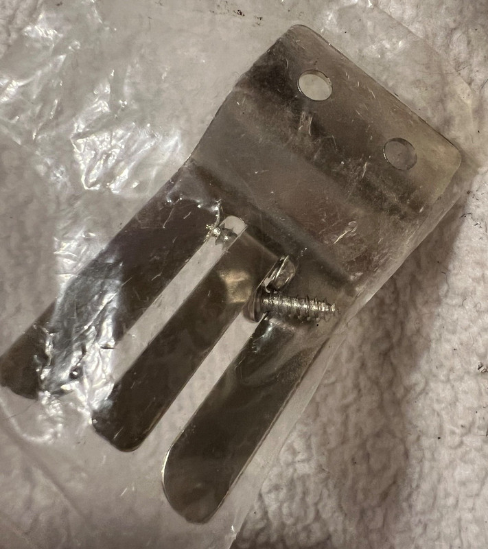 New 2 Screw Hand Microphone Clip Metal