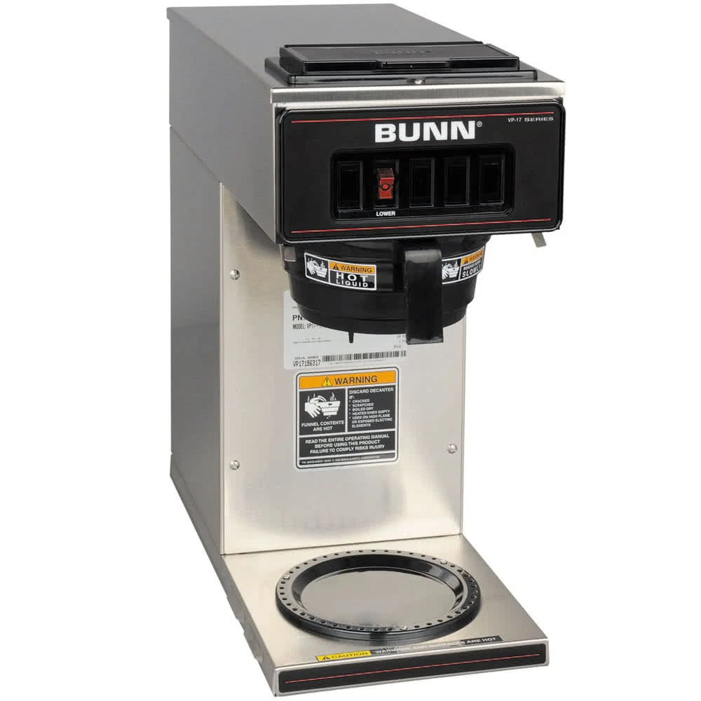 Coffee Maker 12 Cup BUNN Pourover Brewer Machine 1 Warmer Commerical Stainless