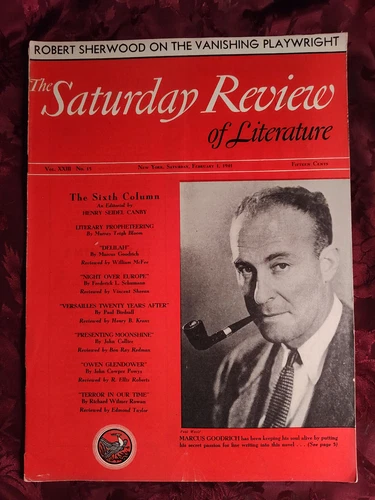 Saturday Review February 1 1941 MARCUS GOODRICH ROBERT E SHERWOOD