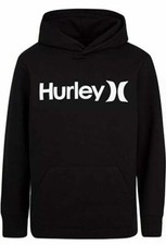 NWT Boy's Hurley One and Only Hooded Sweatshirt Hoodie Black S 8  2002 1383487