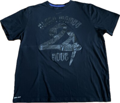 Nike Kobe Bryant Shirt Dri-fit Black Mamba Snake 24 Men's Size 2XL