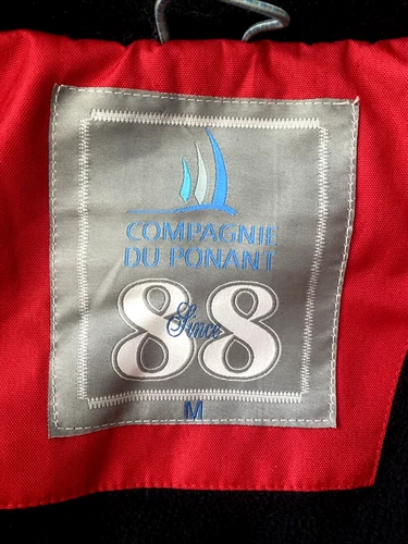 Compagnie Du Ponant 88 Parka Ski Jacket Coat Full Zip Men's M Red Hood image 16