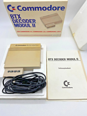 #SE3214# seltenes Commodore C128/64 BTX Decoder Modul II *Sammlerstück* in OVP