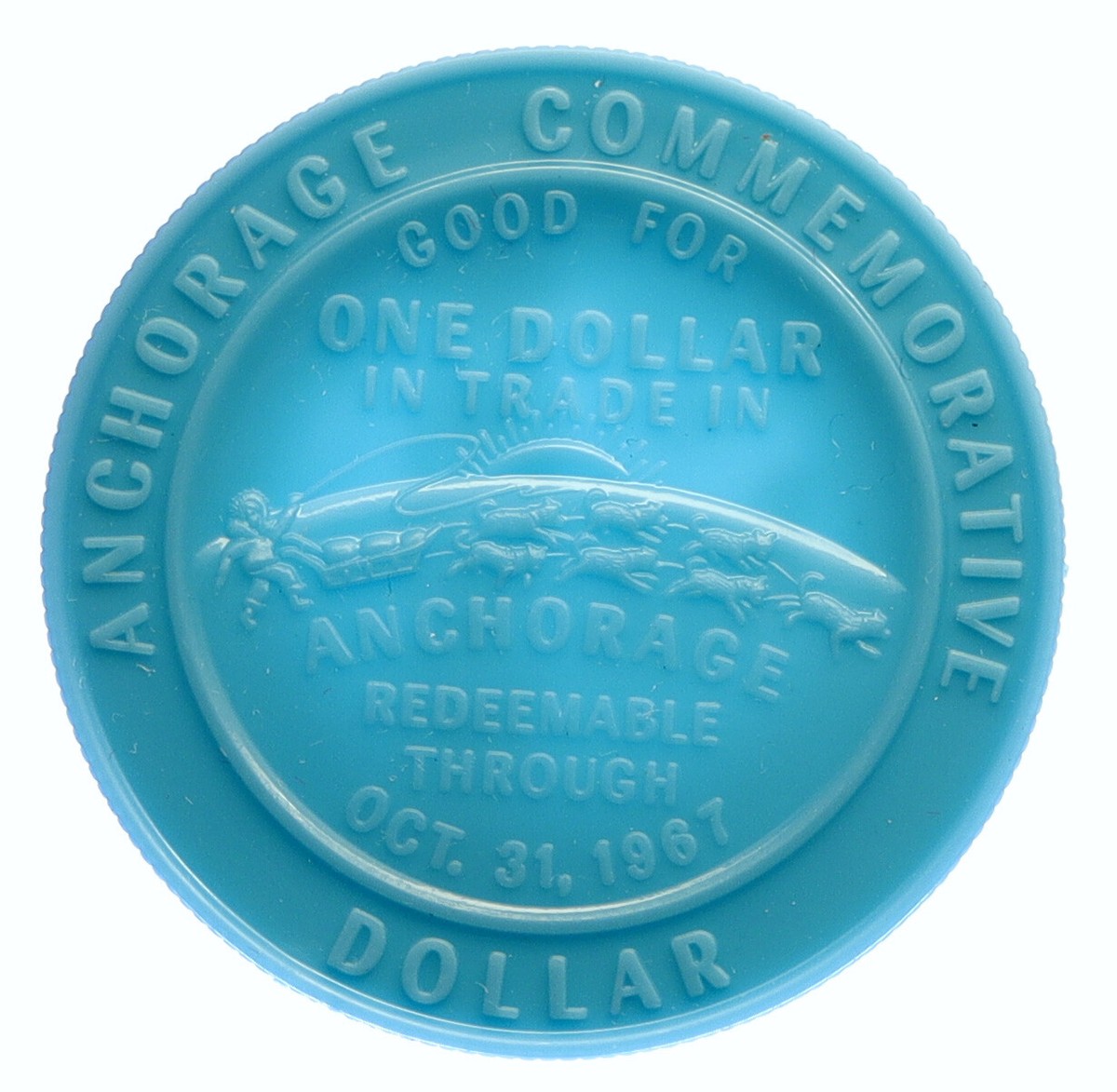 1967 UNITED STATES US Anchorage ALASKA Centennial Vintage Plastic