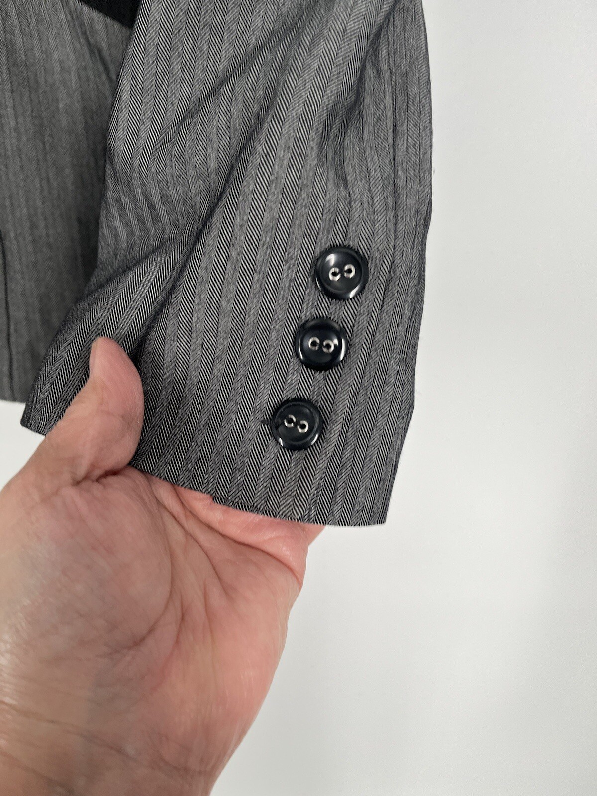 APOSTROPHE women's gray 2 button lined blazer 14 … - image 5