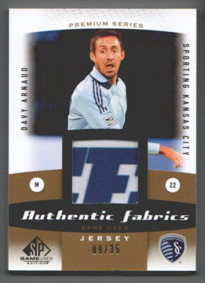 2011 SP Game Used Soccer Card Authentic PREMIUM JERSEY #AF-DA Davy Arnaud 09/35