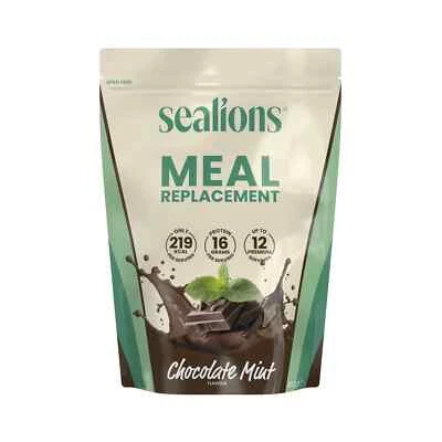 SEALIONS Meal Replacement Shakes 450g Diet Whey Protein Powder Chocolate Mint