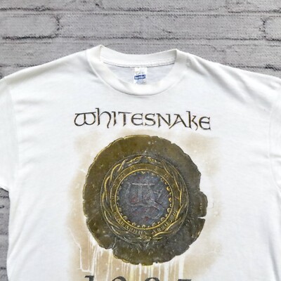 whitesnake ヴィンテージ バンドTシャツ　XL 80年 Vintage 80s Whitesnake 1987 Band World Tour Shirt Made in USA | eBay