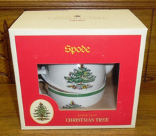 Spode Christmas Tree Cheer Tea For One Personal Teapot Cup cup has crazing