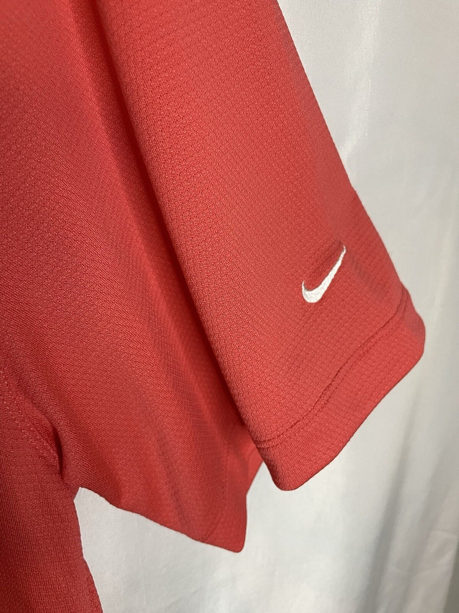 nike salmon golf shirt