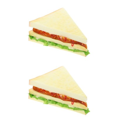  Set of 2 Sandwich-Modell Kind Bäckerei Essen Fotostütze Brotstütze