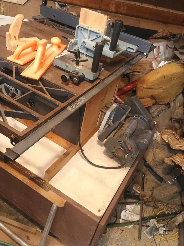 Sierra de mesa Sears Craftsman serie Contractor 3hp 10" transmisión por correa Foto 3 de 4