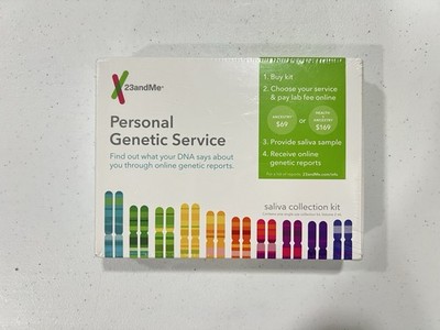 23 and Me Personal Genetic Service DNA Saliva Collection Kit EXP 2/2020