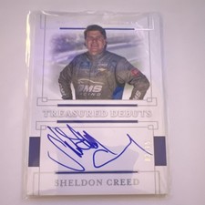 2021 Panini National Treasures Holo Silver Sheldon Creed Auto /15 Rookie NASCAR
