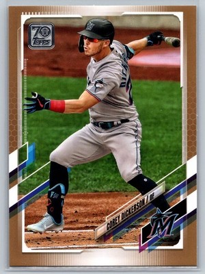 2021 Topps Series Two Corey Dickerson #541 Gold Parallel /2021 Miami Marlins 