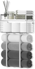 Towel Racks Bathroom Bathroom Shelf Over Toilet,Floating Shelves W/ Towel Rack