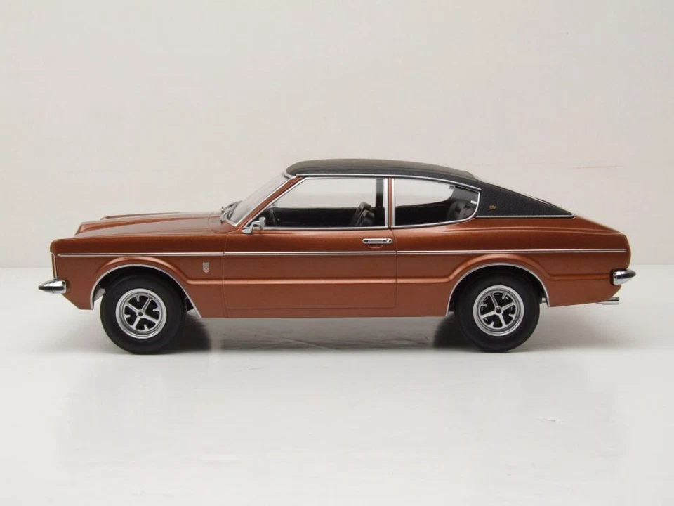 Ford Taunus GXL Coupe 1971 braun metallic matt schwarz Modellauto 1:18 KK Scale - Bild 3 von 4