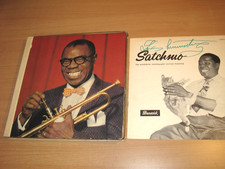 Louis Armstrong 4 x SIGNED 4 LP BOX + 2 TICKETS – Satchmo / AUTOGRAPHED MINT
