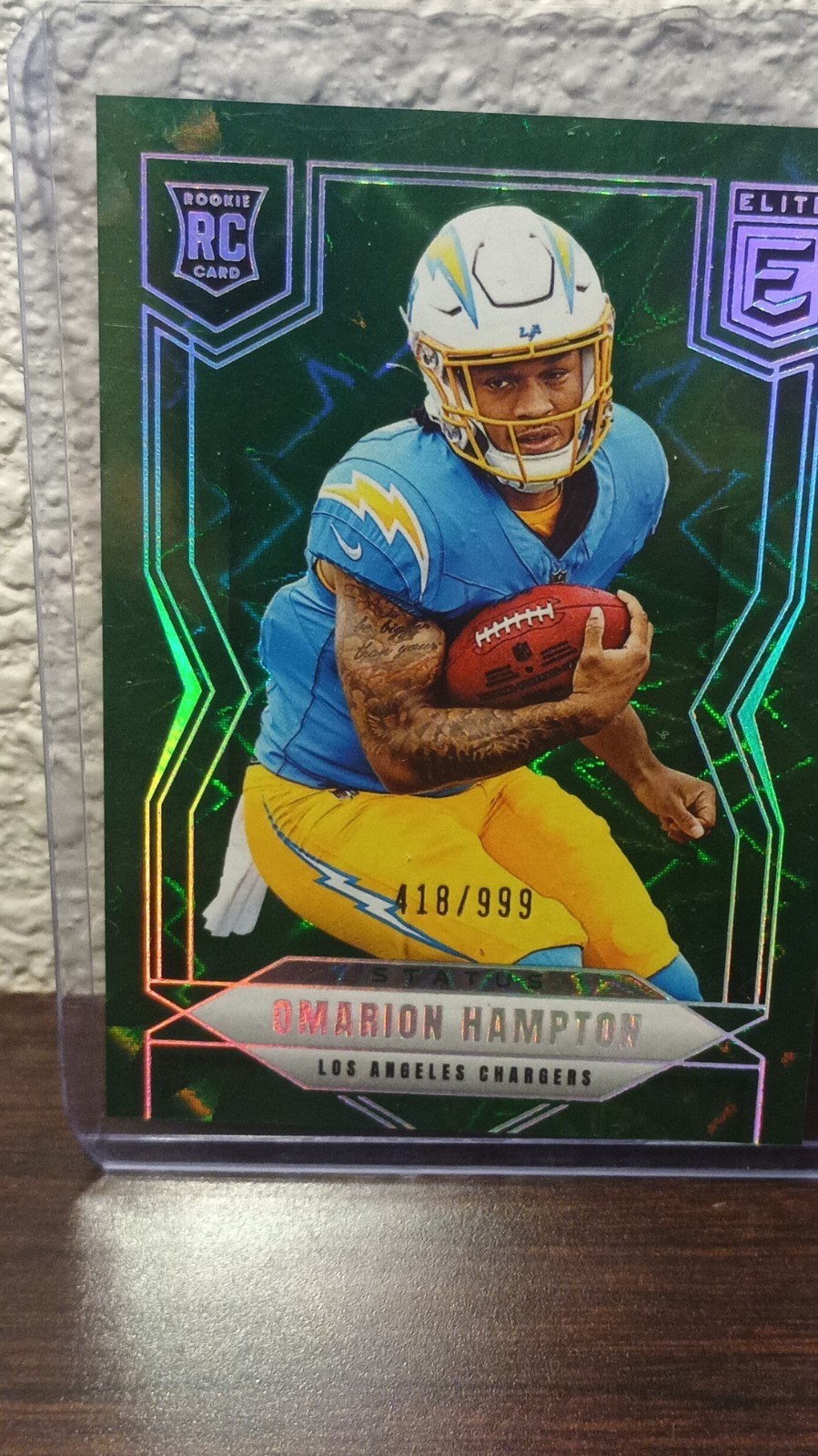 2025 Panini Donruss Elite - Status Rookie Omarion Hampton Chargers #132 /999
